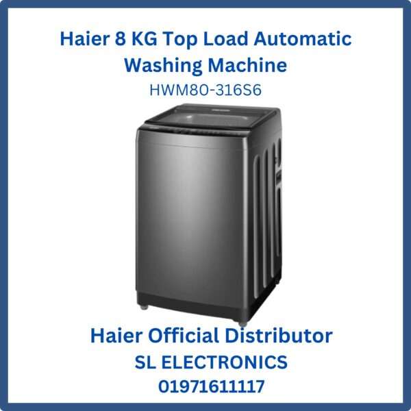 Haier 8 KG Top Load Automatic Washing Machine